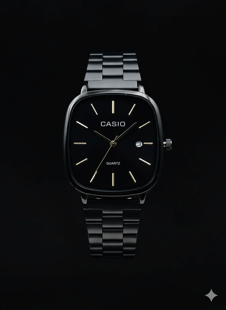 Montre casio fond noir