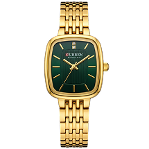 Montre Curren- Cadran Vert & Finition Jaune or