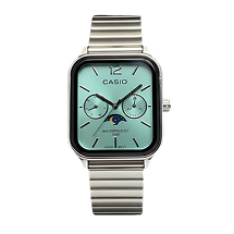 Montre Casio Water Resist – Cadran Bleu & Finition Argent
