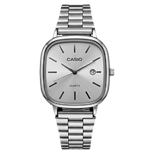 Montre casio manche agent fond blanc