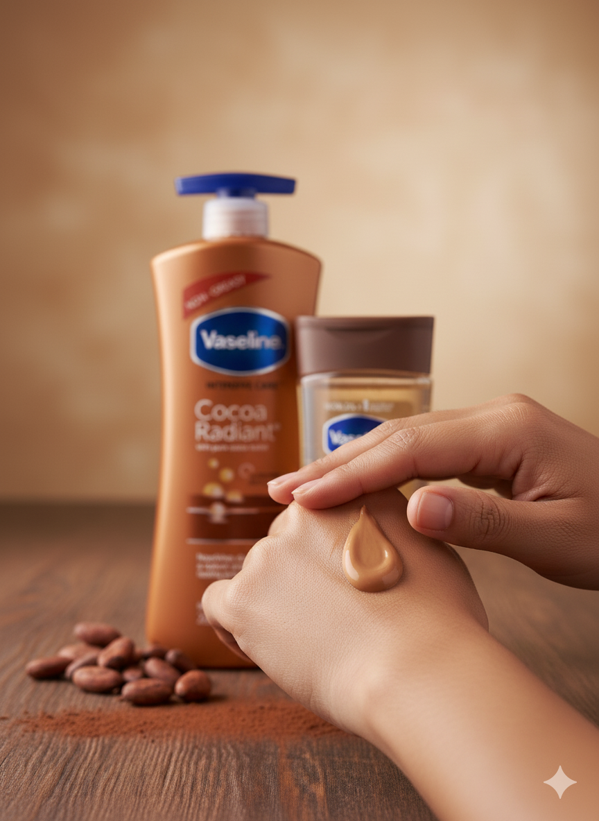 Lait et huile Cocoa Radiant – Éclat et Hydratation pour Peaux Noires