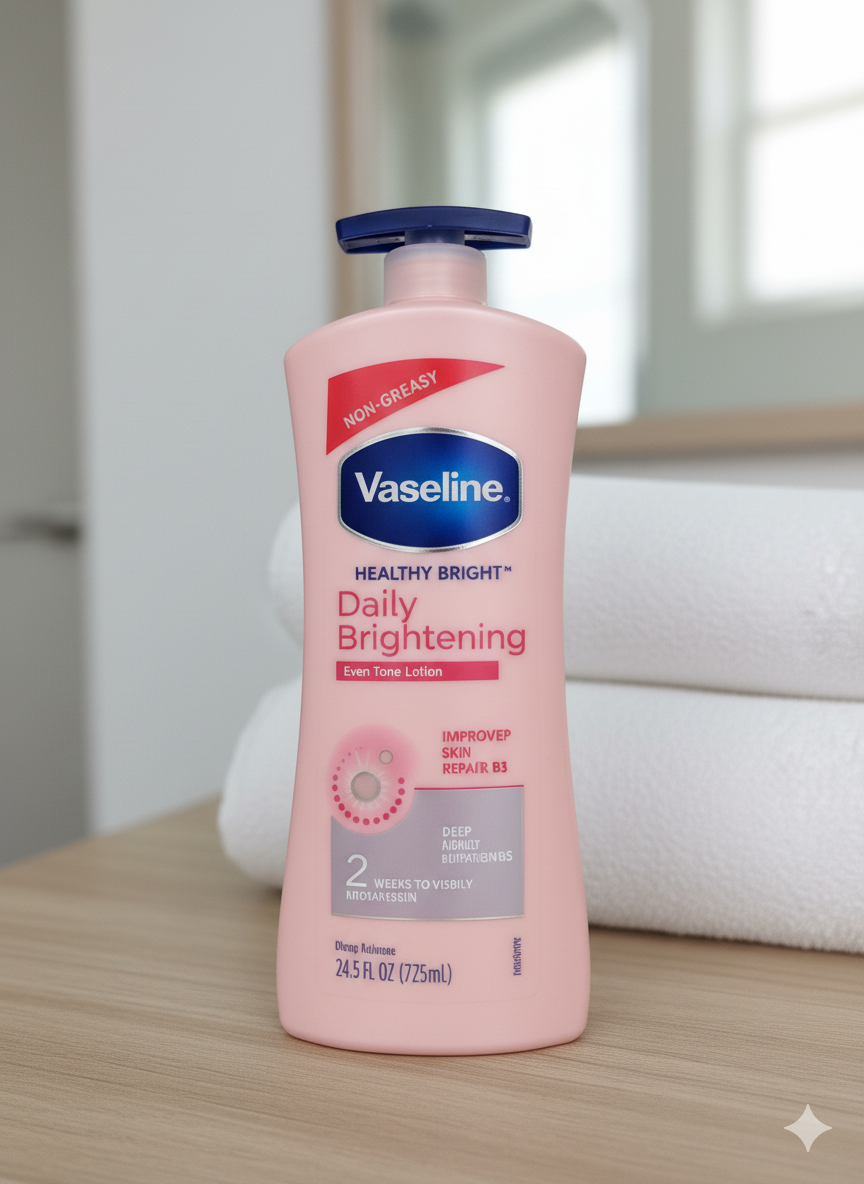 Lait Corporel Vaseline Daily Brightening – Éclat, Douceur & Hydratation
