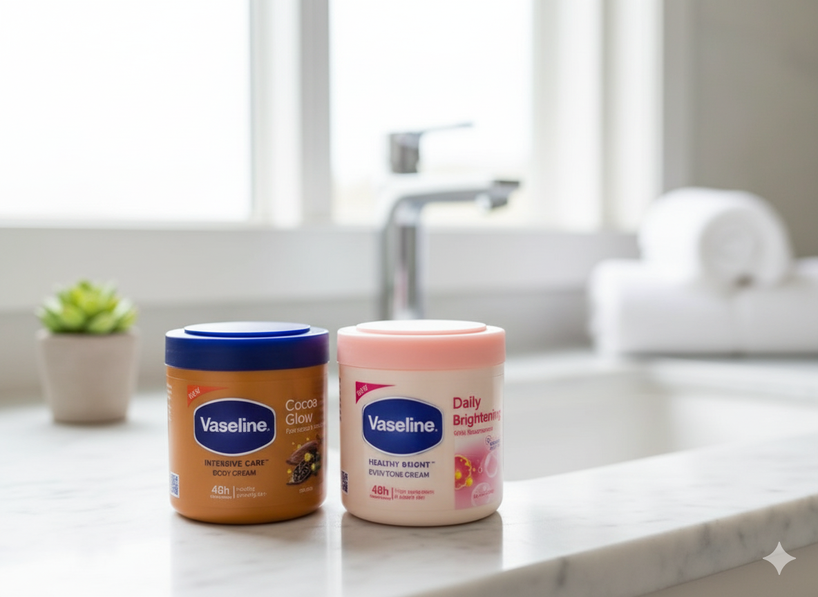 Vaseline Body Cream – Hydratation Profonde & Douceur Instantanée