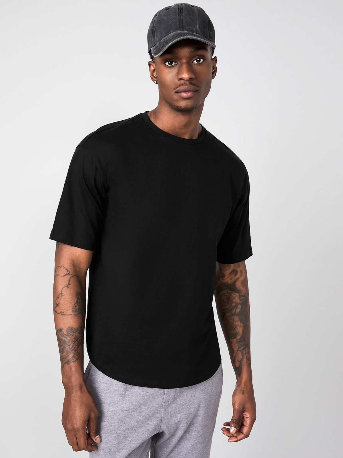 t-shirt unicolore noir