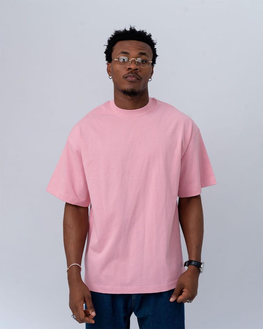 t-shirt unicolore rose claire