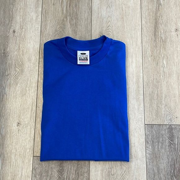 t-shirt unicolore bleu pur