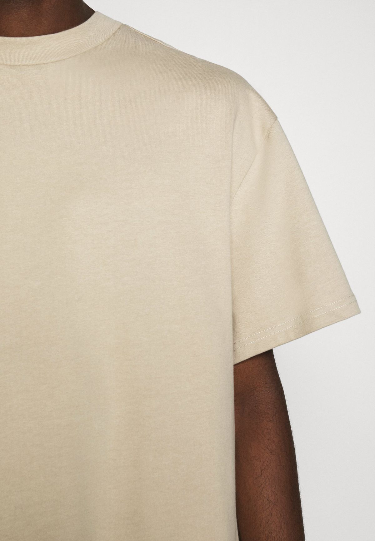 t-shirt uni-color beige
