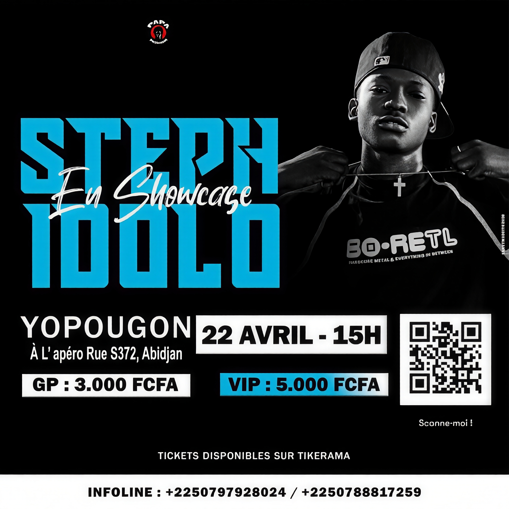 Ticket CP Showcase Steph Idolo – Abidjan